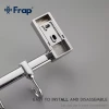 Вешалка FRAP F1815-4 на 4 подвижных крючка 284 мм белая/хром с 2-мя накладками