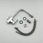 Смеситель для кухни FRAP F4360 хромированный с подключением фильтра питьевой воды