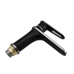 Смеситель для умывальника FRAP F1049-6 черный/хром