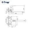 Смеситель для ванны FRAP F2249-6 черный/хром