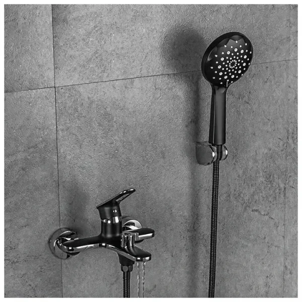 Смеситель для ванны FRAP F3249-6 черный/хром