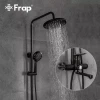 Душевая система FRAP F2449-6 с поворотным изливом-переключателем на лейку 3 режима черный/хром