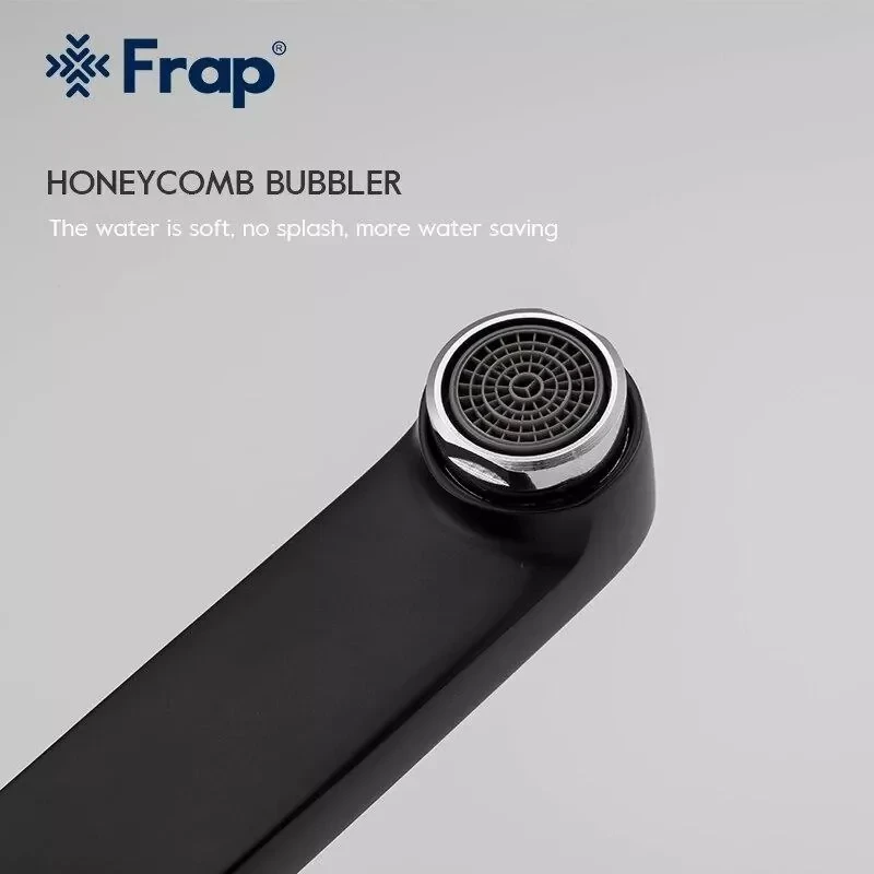Душевая система FRAP F2449-6 с поворотным изливом-переключателем на лейку 3 режима черный/хром