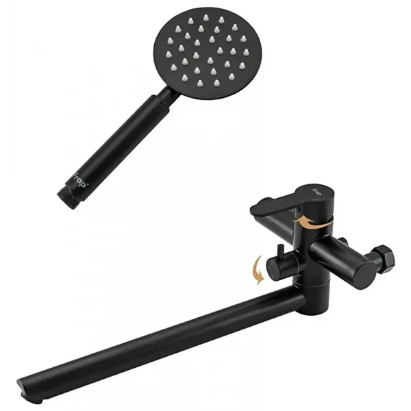 Смеситель для ванны FRAP F22801-6 черный