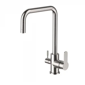 Змішувач для кухні Frap F43801 на дві води, сатин