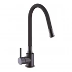 Смеситель для кухни FRAP F40994-6 черный с гибким изливом