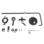 Душевая система FRAP F2429 черная с переключателем на лейку, 5 режимов