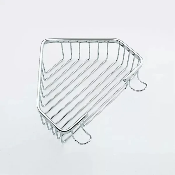 Полка угловая FRAP F351 240х80 мм нержавеющая сталь хромированная