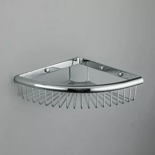 Полка угловая FRAP F352 240х60 мм нержавеющая сталь хромированная