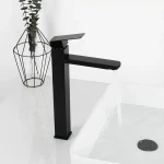 Змішувач для умивальника Frap F10802-62 високий, чорний