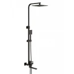 Душевая система FRAP F24802-6 черная с переключателем на лейку, 1 режим