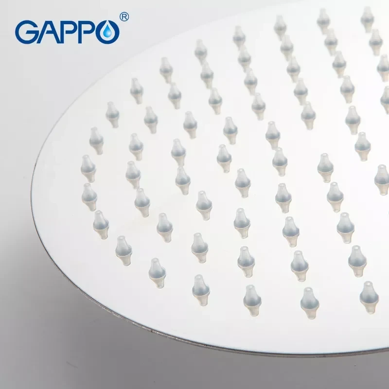 Тропічний душ GAPPO G29, Ø200 мм, нержавіюча сталь, хром