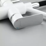 Смеситель для кухни GAPPO G4348 с гибким изливом белый/хром