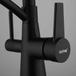 Смеситель для кухни GAPPO G4398-16 с гибким изливом черный