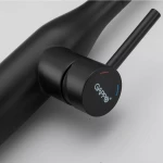 Смеситель для кухни GAPPO G4398-46 с выдвижным изливом, 2 режима, черный