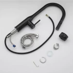 Смеситель для кухни GAPPO G4398-46 с выдвижным изливом, 2 режима, черный