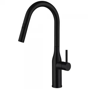 Смеситель для кухни GAPPO G4398-46 с выдвижным изливом, 2 режима, черный