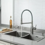 Смеситель для кухни GAPPO G4398-55 серый с гибким изливом, 2 режима