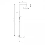 Душевая система GAPPO G2491-6 с термостатом черная с переключателем на лейку
