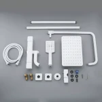 Душевая система GAPPO G2491-8 с термостатом белая с переключателем на лейку