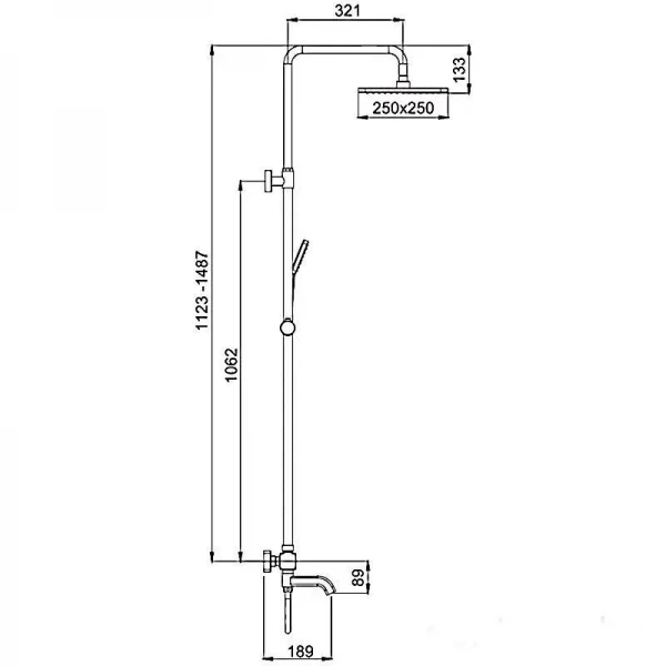 Душевая система GAPPO G2491-8 с термостатом белая с переключателем на лейку