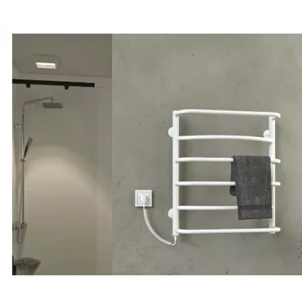 Полотенцесушитель электрический DEFFI Аквамикс 500x600 60 Вт левый белый