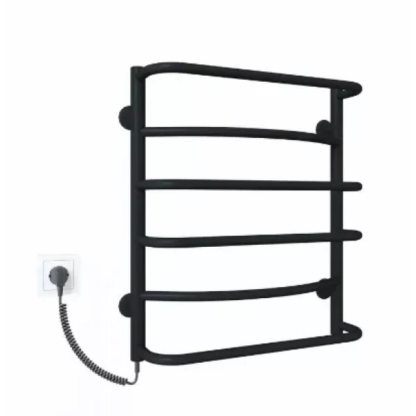 Полотенцесушитель электрический DEFFI Аквамикс 500x600 60 Вт левый черный