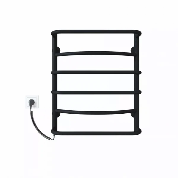 Полотенцесушитель электрический DEFFI Аквамикс 500x600 60 Вт левый черный