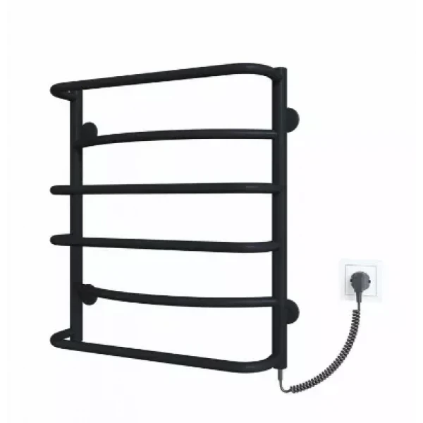 Полотенцесушитель электрический DEFFI Аквамикс 500x600 60 Вт правый черный