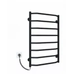 Полотенцесушитель электрический DEFFI Трапеция 500x800 80 Вт левая черная