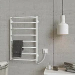 Полотенцесушитель электрический DEFFI Трапеция 500x800 80 Вт белая, правая