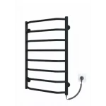Полотенцесушитель электрический DEFFI Трапеция 500x800 80 Вт черный, правый