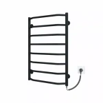 Полотенцесушитель электрический DEFFI Трапеция 500x800 80 Вт черный, правый