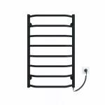 Полотенцесушитель электрический DEFFI Трапеция 500x800 80 Вт черный, правый