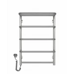 Полотенцесушитель электрический DEFFI Стандарт с полкой 500x700 левый 100 Вт белый