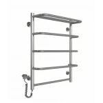 Полотенцесушитель электрический DEFFI Стандарт с полкой 500x700 левый 100 Вт белый