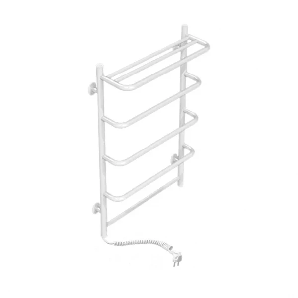 Полотенцесушитель электрический DEFFI Стандарт с полкой 500x700 левый 100 Вт белый