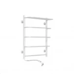 Полотенцесушитель электрический DEFFI Стандарт с полкой 500x700 левый 100 Вт белый