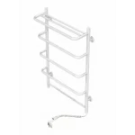 Полотенцесушитель электрический DEFFI Стандарт с полкой 500x700 мм, 100 Вт, правый, белый