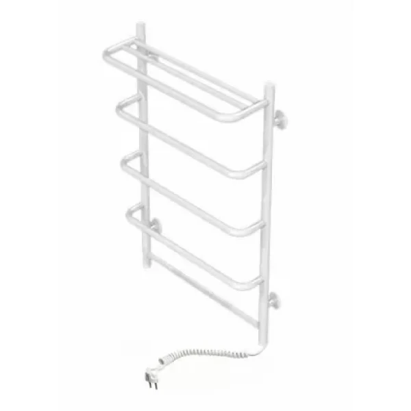 Полотенцесушитель электрический DEFFI Стандарт с полкой 500x700 мм, 100 Вт, правый, белый