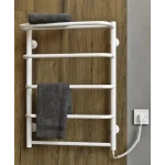 Полотенцесушитель электрический DEFFI Стандарт с полкой 500x700 мм, 100 Вт, правый, белый