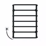 Полотенцесушитель электрический DEFFI Стандарт 500x700 100 Вт левый черный