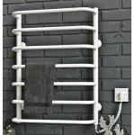 Полотенцесушитель электрический DEFFI Стандарт 500x700 100 Вт правая белая