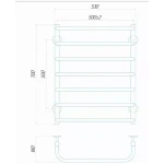 Полотенцесушитель электрический DEFFI Стандарт 500x700 100 Вт правая белая