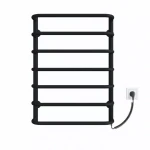 Полотенцесушитель электрический DEFFI Стандарт 500x700 мм 100 Вт правый черный