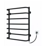 Полотенцесушитель электрический DEFFI Стандарт 500x700 мм 100 Вт правый черный