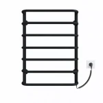 Полотенцесушитель электрический DEFFI Стандарт 500x700 мм 100 Вт правый черный