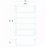 Полотенцесушитель водяной DEFFI Стандарт 500x800 мм