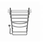 Полотенцесушитель электрический DEFFI Юность 500x800 118 Вт хромированная левая