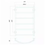 Полотенцесушитель водяной DEFFI Классик 500x800 мм